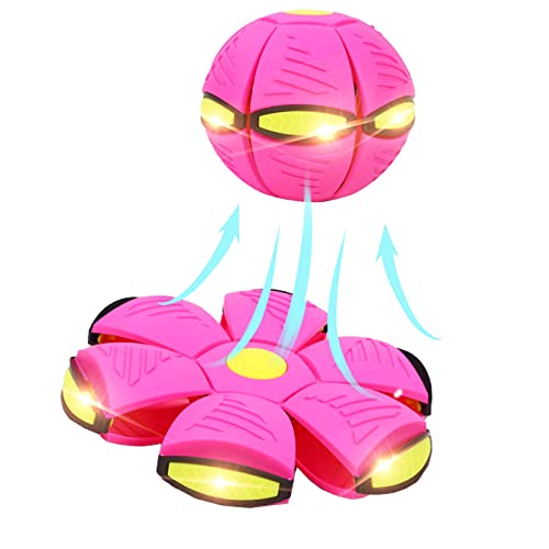 Quietschendes, interaktives Hundeballspielzeug, magisches UFO-Trainingsgerät für Haustiere, zum Spielen, Fliegen, mit 6 LED-Lichtern für Haustiere Quietschendes, interaktives Hundeballspielzeug, magisches UFO-Trainingsgerät für Haustiere, zum Spielen, Fliegen, mit 6 LED-Lichtern für Haustiere von Generic