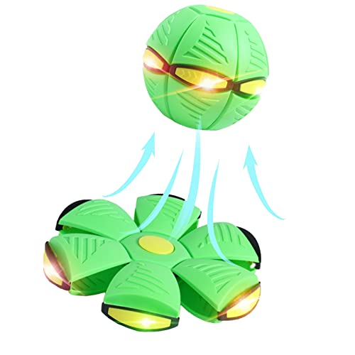 Quietschendes, interaktives Hundeballspielzeug, magisches UFO-Trainingsgerät für Haustiere, zum Spielen, Fliegen, mit 6 LED-Lichtern für Haustiere Quietschendes, interaktives Hundeballspielzeug, magisches UFO-Trainingsgerät für Haustiere, zum Spielen, Fliegen, mit 6 LED-Lichtern für Haustiere von Generic