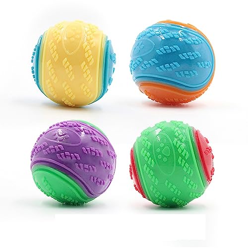Quietschendes,interaktives Hundeballspielzeug,4er-Pack,langlebig,zum Apportieren von Hunden,Kautraining,langeweilefreies Spielen mit Haustieren,robust,farbenfroh,lustiges Geschenk für alle Quietschendes,interaktives Hundeballspielzeug,4er-Pack,langlebig,zum Apportieren von Hunden,Kautraining,langeweilefreies Spielen mit Haustieren,robust,farbenfroh,lustiges Geschenk für alle von Generic