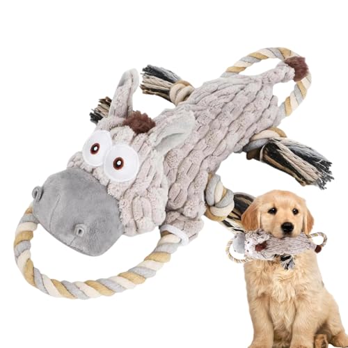 Quietschendes Hundespielzeug | Tauziehspielzeug für Hunde | Plüschspielzeug für Hunde für aggressive Kauer, interaktives Spielseil, Kauspielzeug für Hunde Quietschendes Hundespielzeug | Tauziehspielzeug für Hunde | Plüschspielzeug für Hunde für aggressive Kauer, interaktives Spielseil, Kauspielzeug für Hunde von Generic