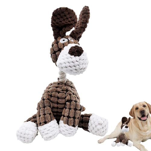 Quietschendes Plüsch-Hundespielzeug – integriertes Quietsch-Cartoon-Haustierspielzeug – Welpen-Kauspielzeug, Plüschspielzeug für aggressive Kauer, Zahnen, mittel und groß Quietschendes Plüsch-Hundespielzeug – integriertes Quietsch-Cartoon-Haustierspielzeug – Welpen-Kauspielzeug, Plüschspielzeug für aggressive Kauer, Zahnen, mittel und groß von Generic