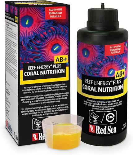 Red Sea Korallenfutter Reef Energy Plus AB+ 500 ml für Aquarienkorallenfütterung, Fütterung von Korallen, 500 Gramm von Red Sea