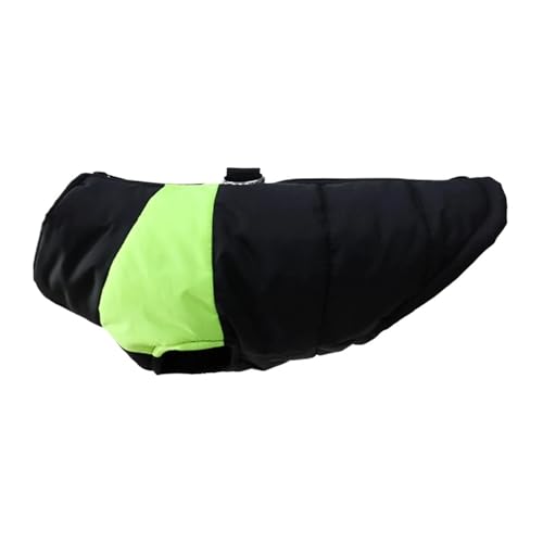 Regenjacke für Hunde, warme Winterjacke mit Reißverschluss, klein, mittel, groß (Green, XL) von Generic