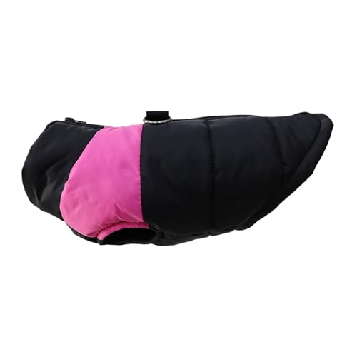 Regenjacke für Hunde, warme Winterjacke mit Reißverschluss, klein, mittel, groß (Pink, 5XL) von Generic