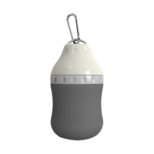 Reise-Wasserflasche für Hunde | Katzen-Reisebecher mit Karabiner | 400 ml Hundewasserflasche | Haustier-Wasserflasche mit angenähtem Napf | Tragbare Wassertrinkflasche für Haustiere Katzen und Hunde von Generic