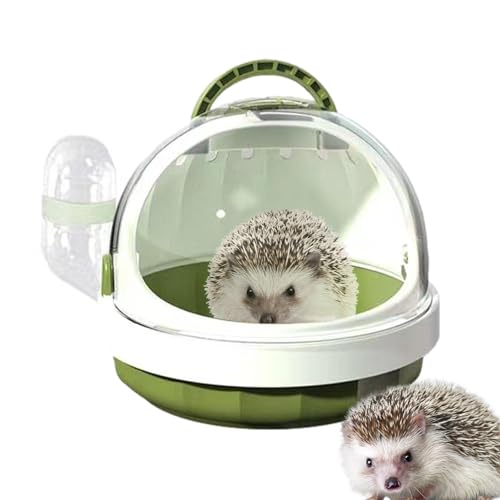 Reisebox für Hamster und Meerschweinchen, atmungsaktive Tragetasche mit Wasserflasche, tragbare Reisebox für kleine Tiere, ideal für Chinchillas, Kaninchen und andere Tiere von Generic