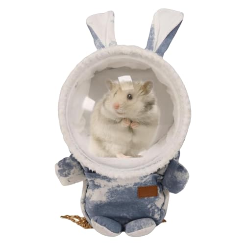 Reiserucksack für Kleintiere | Hamster-Rucksack mit mehreren Taschen, weicher und bequemer Kleintiertransporter mit verstellbarer Metallkette Reiserucksack für Kleintiere | Hamster-Rucksack mit mehreren Taschen, weicher und bequemer Kleintiertransporter mit verstellbarer Metallkette von Generic