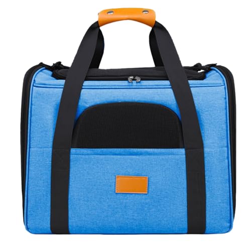 Reisetasche Flugzeug Transportbox für Katze Kleine Hund Kleintiere Transporttasche Faltbare Hundetransportbox Katzentransportbox Hundetragetasche Hundebox Auto Atmungsaktive Hundetasche (D) von Generic