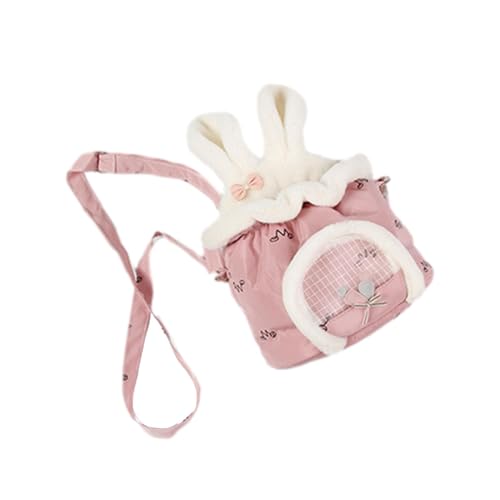 Reisetasche für Haustiere, Transporttasche für kleine Tiere, tragbare Reisetasche für Haustiere, verstellbare Sicherheits-Schultertasche, belüftetes Netz für Hamster, kleine Haustiere von Generic