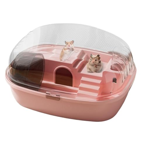 Rennmäusekäfig – Transparenter Acryl-Hamsterkäfig für Mäuse und Freigehege | Reservoir für Rennmäuse, Mäuse und andere Kleintiere, inklusive Wasserflasche, Rad und Abdeckung von Generic