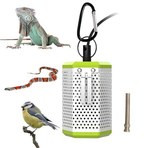 Reptil Wärmeschutz, Wärmelampe Käfig | Abdeckung Mesh Käfig Wärmelampe Lampenschirm Wärmeschutz,Reptil-Schutzlampe Lampenschirme Glühbirnenhülle Wärmeschutz für Eidechsen, Schlangen, Reptilienhuhn von Generic
