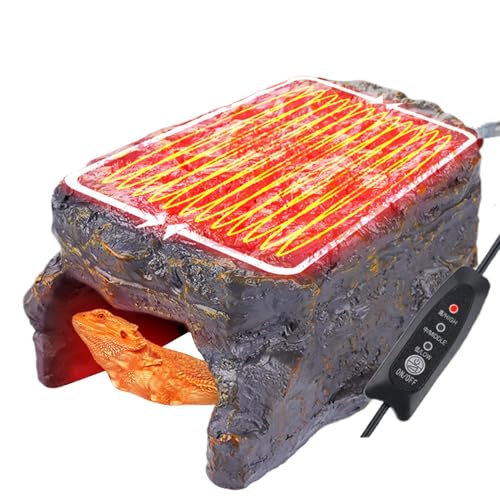 Reptiles Heat Cavity - USB Beheiztes Versteck, Design von natürlichen Höhlen des Sonnenstadions | Reptilienhöhle Terrarium isoliert, Wärmequelle für Geckos, Schlangen, Bartagamen andere kleine Reptiles Heat Cavity - USB Beheiztes Versteck, Design von natürlichen Höhlen des Sonnenstadions | Reptilienhöhle Terrarium isoliert, Wärmequelle für Geckos, Schlangen, Bartagamen andere kleine von Generic