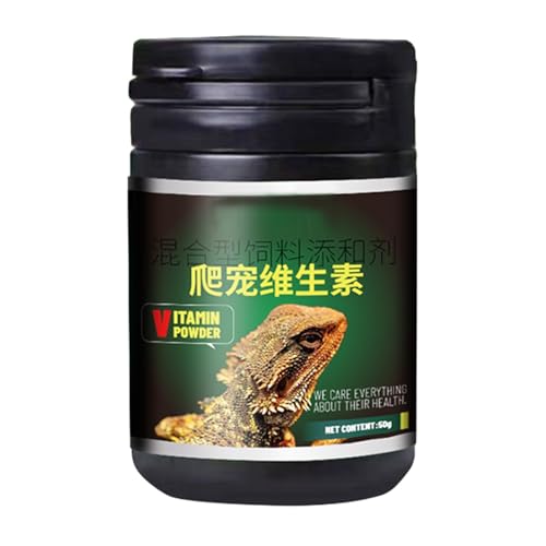 Reptilien Nahrungsergänzung,Kleintier Gesundheitspulver | Additivfreies Reptilienpulver Für Geckos, Echsen Und Bartagamen von Generic