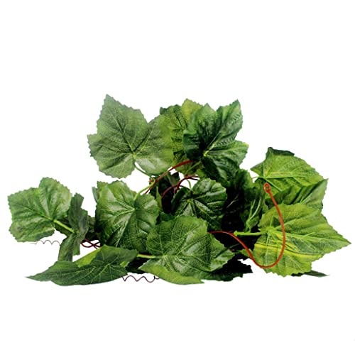Reptilien-Terrarium Trauben Efeu Reben – Vivarium Ornament Künstliche Pflanze Dekor von Generic