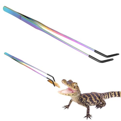 Reptilienfütterung | Gebogene Lange Pinzette Terrarium Feeder - Nicht -Slip -Zubehör Silikonkopfwerkzeuge Für Eidechsen Haustier Home Tank Wasserpflanzen Spinnenschlangen Reptilienfütterung | Gebogene Lange Pinzette Terrarium Feeder - Nicht -Slip -Zubehör Silikonkopfwerkzeuge Für Eidechsen Haustier Home Tank Wasserpflanzen Spinnenschlangen von Generic