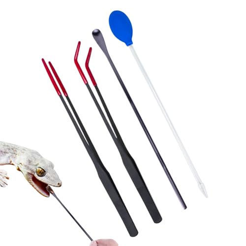 Reptilienfütterung - Schlangenfutterklemme | Tierfutter Essen Zange | Feeder -Klemmen Tools mit langem Griff | Panzerzubehör | Für bärtige Drachenschlangenschildkröten Leopard Geckos Spider von Generic
