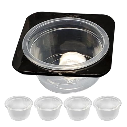 Reptilienfuttergericht, Wasserschale für Reptilienbehälter | Crested Food Feeder Reptile Water Bowl | Abnehmbare Tankzubehör mit Tassen Fütterungsschale für bärtigen von Generic