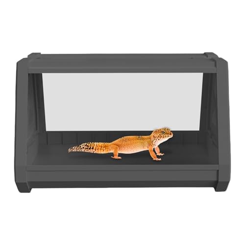Reptiliengehege | Habitat Gecko Leopard - Trapez-Design, erweitert das Sichtfeld, Terrarium 'Lebensraum für Skorpionen, Einsiedlerkrebse von Generic