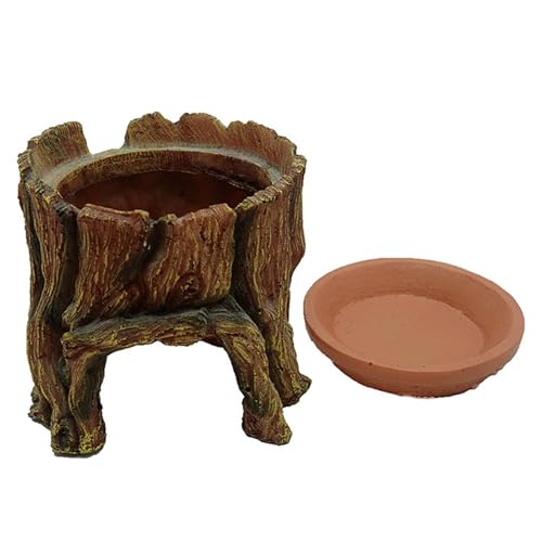 Reptilienversteckhöhlen – Reptilien-Versteck für Schlangen, Baumstamm, lustiges Reptilien-Versteck – Futter-Lebensraum, Aquarium-Zubehör, Reptilien-Harz-Unterschlupf, Futterschale Reptilienversteckhöhlen – Reptilien-Versteck für Schlangen, Baumstamm, lustiges Reptilien-Versteck – Futter-Lebensraum, Aquarium-Zubehör, Reptilien-Harz-Unterschlupf, Futterschale von Generic