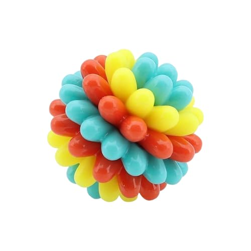 Robuster, stacheliger Kauknochen für Aggressive Kauer mit Reinigungsnoppen und strukturierter Oberfläche für Kauübungen (Blue, 7.5cm) von Generic