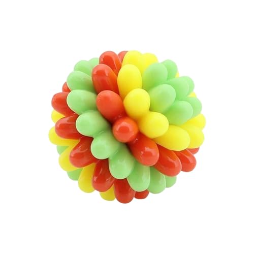 Robuster, stacheliger Kauknochen für Aggressive Kauer mit Reinigungsnoppen und strukturierter Oberfläche für Kauübungen (Green, 7.5cm) von Generic