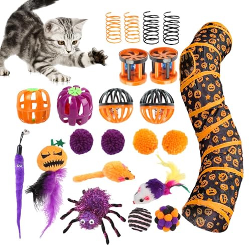 Röhrenförmiger Katzentunnel | Halloween Faltbarer Tunnel Spielzeug Set für Katzen | Interaktives Spielzeug für Haustiere und Tierlebensraumdekoration | Ideal für Studienzimmer Röhrenförmiger Katzentunnel | Halloween Faltbarer Tunnel Spielzeug Set für Katzen | Interaktives Spielzeug für Haustiere und Tierlebensraumdekoration | Ideal für Studienzimmer von Generic