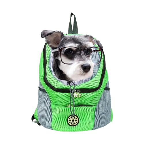 Rucksack für Hunde und Katzen, atmungsaktive Tragetasche für Haustiere, mit Design für den Kopf nach außen, weicher Netz-Rucksack mit gepolsterten Schultergurten, ideal für kleine Hunde Rucksack für Hunde und Katzen, atmungsaktive Tragetasche für Haustiere, mit Design für den Kopf nach außen, weicher Netz-Rucksack mit gepolsterten Schultergurten, ideal für kleine Hunde von Generic
