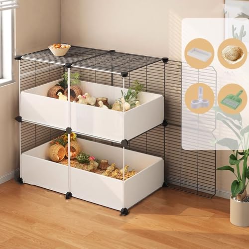 Rudin Hühnerzuchtbox, Wachtelkäfig Für Den Innenbereich, Hühnerställe Für Zu Hause, 1–3 Schichten, HD-transparent, Kleintierhaus, Geflügelkäfig Zur Aufzucht Mehrerer Haustiere(Black,73 * 37 * 70cm) von Generic