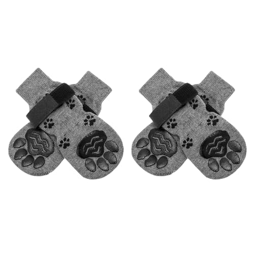 Rutschfeste Hundesocken, rutschfeste Hundesocken, 2 Paar weiche Haustiersocken, warme Hundesocken gegen Kratzer, Schutz von Generic