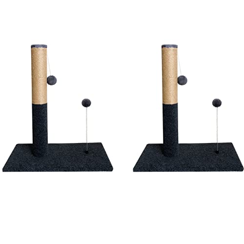 SHIBOHAN Kratzbaum für Katzen, 56 cm, Kratzbaum mit hängendem Ball, Spielzeug, faltbar, Sisalseil, Dunkelblau, 2 Stück SHIBOHAN Kratzbaum für Katzen, 56 cm, Kratzbaum mit hängendem Ball, Spielzeug, faltbar, Sisalseil, Dunkelblau, 2 Stück von Generic