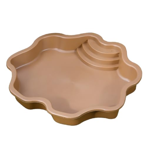 Schildkröte Feeder Bowl - ungiftiges Reptilienfuttergerichtsramp -Design, Amphibian Habitat Nutrition Tably | Echsenmehlbehälter, Schildkröten -Fütterungsbecken für Terrarium, Panzerzubehör, Käfig -De von Generic