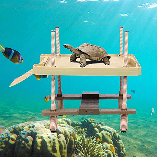 Schildkröten-Basking-Plattform, Schildkröten-Dock mit Rampenleiter, Schildkröten-Rampe, Reptilienleiter-Dock, Schildkröten-Plattform für Aquarium Schildkröten-Basking-Plattform, Schildkröten-Dock mit Rampenleiter, Schildkröten-Rampe, Reptilienleiter-Dock, Schildkröten-Plattform für Aquarium von Generic