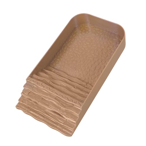 Schildkröten-Futterschale – kleine Reptilien-Badewanne | Terrarienrampe Wasserschale, Low-Profile-Schildkröten-Wasserschale mit Rampe, Amphibien-Reptilien-Futterbecken für Schildkröten, Eidechsen Schildkröten-Futterschale – kleine Reptilien-Badewanne | Terrarienrampe Wasserschale, Low-Profile-Schildkröten-Wasserschale mit Rampe, Amphibien-Reptilien-Futterbecken für Schildkröten, Eidechsen von Generic