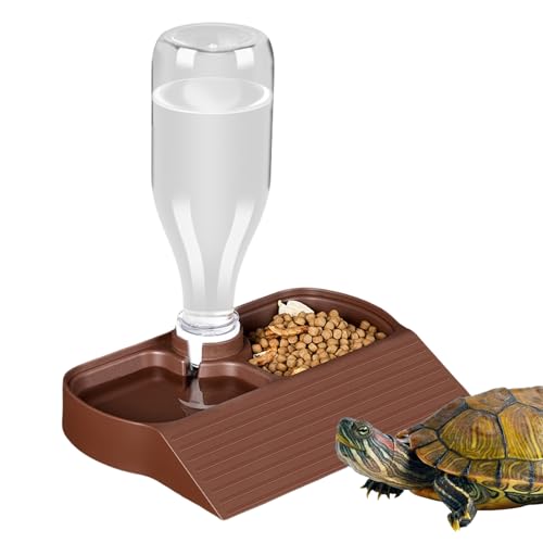 Schildkröten Wassernapf | Automatische Tränke Für Reptilien | Automatischer 2 in 1 Futter- und Wassernapf Großes Fassungsvermögen Fütterungszubehör für Bartagamen Eidechsen Geckos Schildkröten Wassernapf | Automatische Tränke Für Reptilien | Automatischer 2 in 1 Futter- und Wassernapf Großes Fassungsvermögen Fütterungszubehör für Bartagamen Eidechsen Geckos von Generic