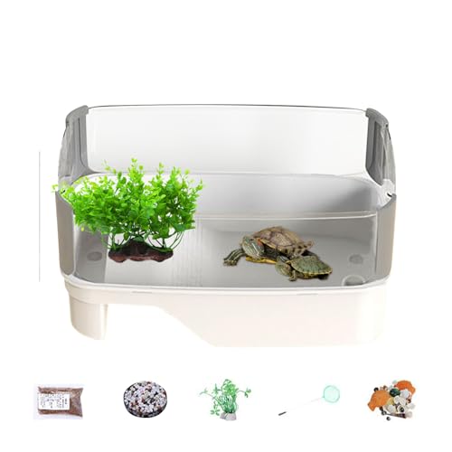 Schildkrötenbecken, Wasserschildkrötengehege, flache Zucht-Dekorationen für stilvolle Innenwassereinrichtung mit Basking Aquatic Schildkrötenbecken, Wasserschildkrötengehege, flache Zucht-Dekorationen für stilvolle Innenwassereinrichtung mit Basking Aquatic von Generic