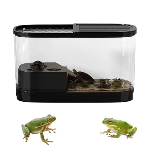 Schildkrötenbecken – Acryl-Schildkröten-Tank-Starter-Kit | Hochtransparentes Reptiliengehege Terrarium | Wasserbecken | Haustier-Aquarium verhindert das Entkommen für Frösche Eidechsen Zucht Geckos Schildkrötenbecken – Acryl-Schildkröten-Tank-Starter-Kit | Hochtransparentes Reptiliengehege Terrarium | Wasserbecken | Haustier-Aquarium verhindert das Entkommen für Frösche Eidechsen Zucht Geckos von Generic