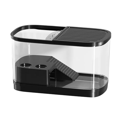 Schildkrötenpanzer - Clear Reptile Gehege, tragbare Pet Aquarium Box | Mittelgroße robuste Terrarium mit Sicherheitsverriegelung, komfortable Brutumgebung für Geckos Frogs Schlangen Schildkröten Eidec Schildkrötenpanzer - Clear Reptile Gehege, tragbare Pet Aquarium Box | Mittelgroße robuste Terrarium mit Sicherheitsverriegelung, komfortable Brutumgebung für Geckos Frogs Schlangen Schildkröten Eidec von Generic