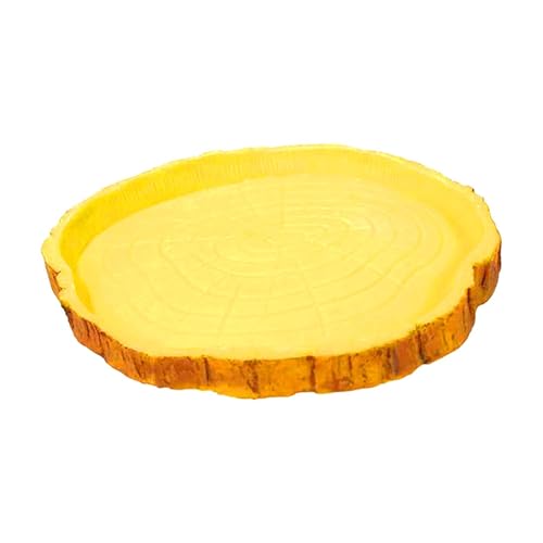 Schildkrötenständer Holzstämmen mit integriertem Futternapf automatischem Sipper für KpM868 (B, 14.7X13.7X1.3CM) von Generic