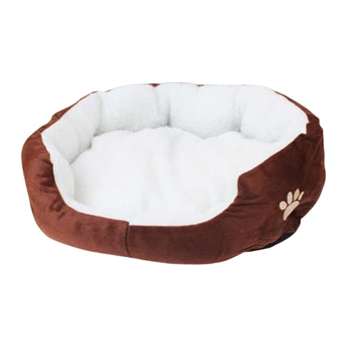 Schlafbett für Hunde, Schlafsofa, Premium-Edition, mit Verstärkungskante, flauschig, warm, kein Verrutschen, bequemes Bett für mittelgroße Hunde und Katzen Schlafbett für Hunde, Schlafsofa, Premium-Edition, mit Verstärkungskante, flauschig, warm, kein Verrutschen, bequemes Bett für mittelgroße Hunde und Katzen von Generic