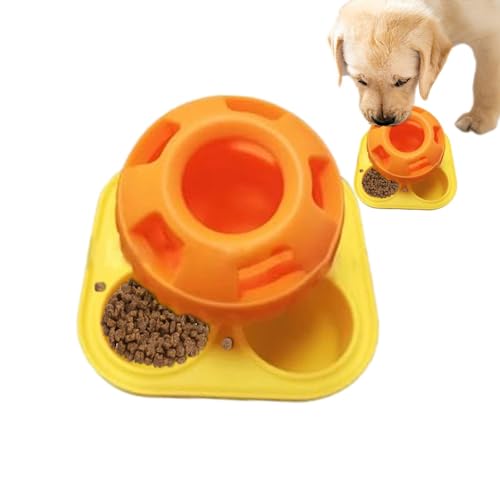 Schleckball Hund, Pupsicle Hundespielzeug, Interaktives Hunde Leckerli Ball Spielzeug, Befüllbares Hundespielzeug, Leckerli-Spender-Ballspielzeug für Hunde, leicht zu reinigen von Generic