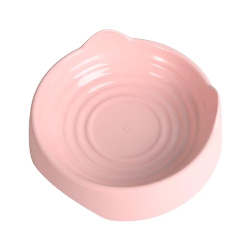 Schüssel Wassernapf Schüssel Haustiernapf Mit Gewindeboden Hundefutternapf Behälter Für Katzen Hundenäpfe Plastiknäpfe Für Und Wasser Rührschüssel Steinzeug (Pink, S) von Generic