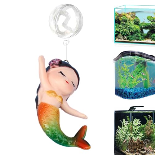 Schwimmende Meerjungfrau-Aquarium-Dekoration – schwimmende Aquariumsirene, Dekoration für Wohnung, schwimmend, verstellbar | bunte Aquariendekoration für Wohnheim, Ap Schwimmende Meerjungfrau-Aquarium-Dekoration – schwimmende Aquariumsirene, Dekoration für Wohnung, schwimmend, verstellbar | bunte Aquariendekoration für Wohnheim, Ap von Generic