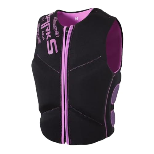 Schwimmweste for Erwachsene, Leichte PFD mit high Auftrieb, Sicherheitsweste for Schwimmen mit verstellbaren Trägern, for Angeln, Bootfahren, Wassersport(Purple,M) von Generic