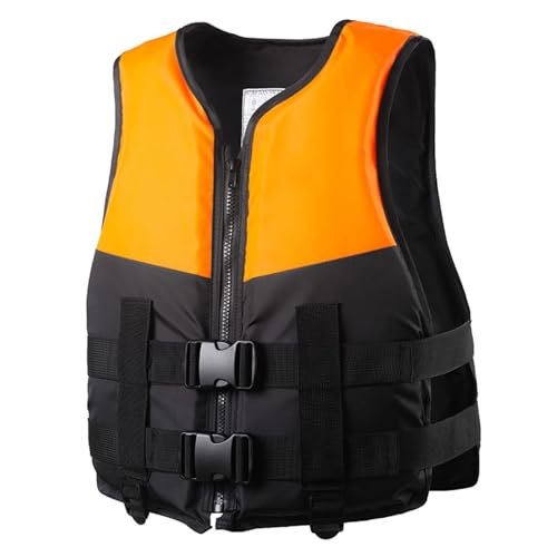 Schwimmweste for Erwachsene, Neopren-Schwimmweste mit high Auftrieb, Sicherheits-PFD-Jacke, for Segeln, Paddle-Boarding, Wassersport(Orange,XL) von Generic