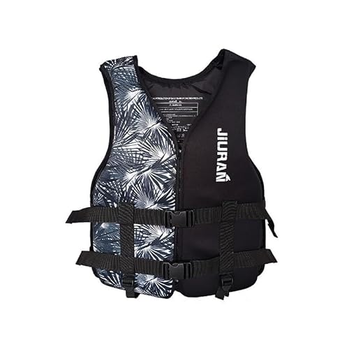 Schwimmweste for Erwachsene mit Auftriebshilfe, Schnorcheljacke, Sicherheitsausrüstung for Wassersport, for Kajakfahren, Angeln, Surfen, Rafting(Blcak,L) von Generic