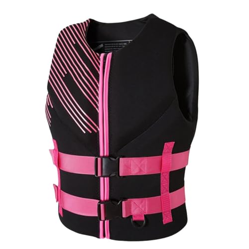 Schwimmweste for Erwachsene mit high Auftrieb, verstellbare PFD for Kajakfahren und Paddeln, Schwimm-Sicherheitsausrüstung for Wassersport(Pink,S) von Generic