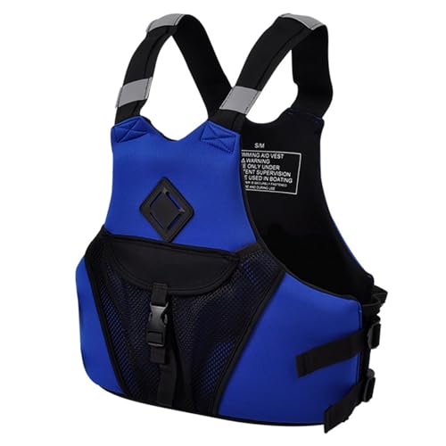 Schwimmweste mit Schaumstoffkern for Erwachsene, Nicht aufblasbare Schwimmweste PFD, Schwimmhilfe for die Wassersicherheit for Kajakfahren, Bootfahren, Schwimmen(Blue,S) von Generic