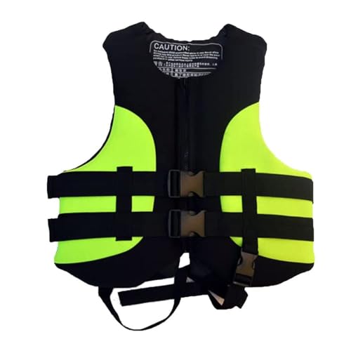Schwimmweste mit high Auftrieb, Rettungsweste for Erwachsene, verstellbare PFD mit Sicherheitsschnallen, Schwimmhilfe for Bootfahren, Kajakfahren, Angeln(Green,XL) von Generic