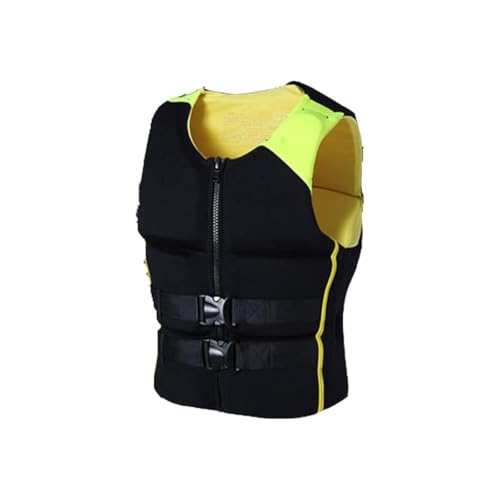Schwimmweste mit high Auftrieb for Erwachsene, leichtes Schwimmgerät, verstellbare Schwimmweste, Sicherheitshilfe for mehrere Aktivitäten, for Kajakfahren, Surfen, Angeln(Yellow,M) von Generic