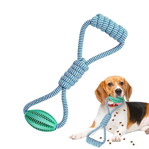 Seil Ball Hund Spielzeug, Hund Seil Spielzeug mit Ball | Interaktiver Knoten Schlepper Lebensmittelspender String für Haustier Training, Haustier liefert Seil Ball Hund Spielzeug, Hund Seil Spielzeug mit Ball | Interaktiver Knoten Schlepper Lebensmittelspender String für Haustier Training, Haustier liefert von Generic